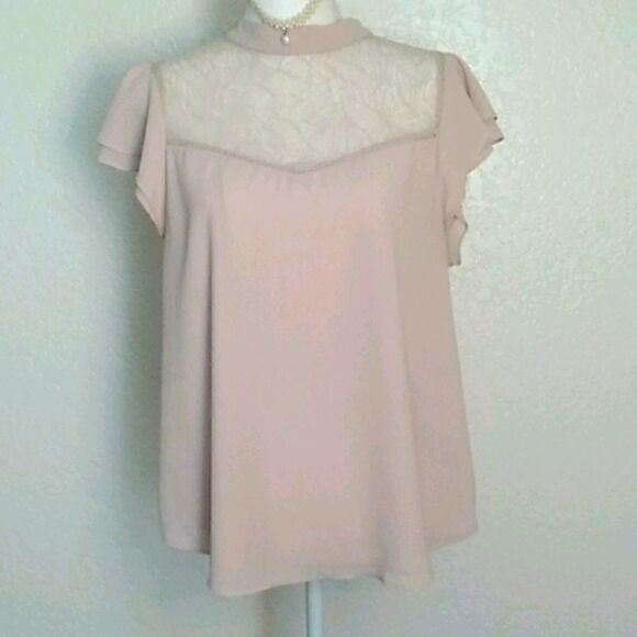 H & M cream blouse sleeveless size 12 - Picture 1 of 11